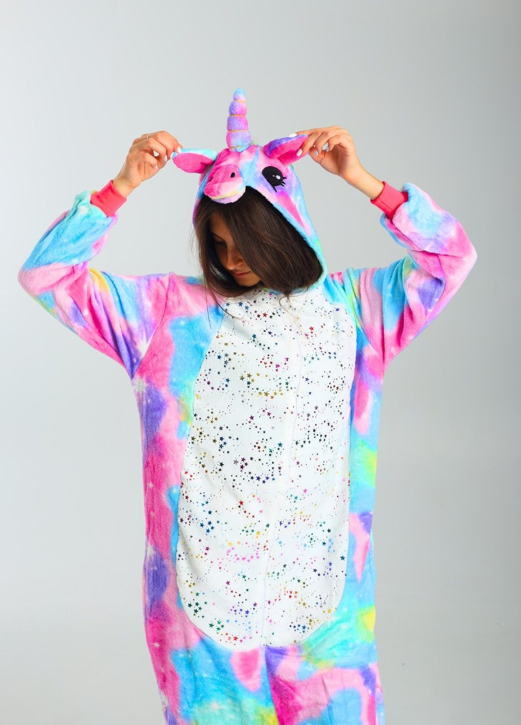 Кігурумі піжама Єдиноріг Іскорка жіноча різнобарвна плюшева Lalapka (369369944)