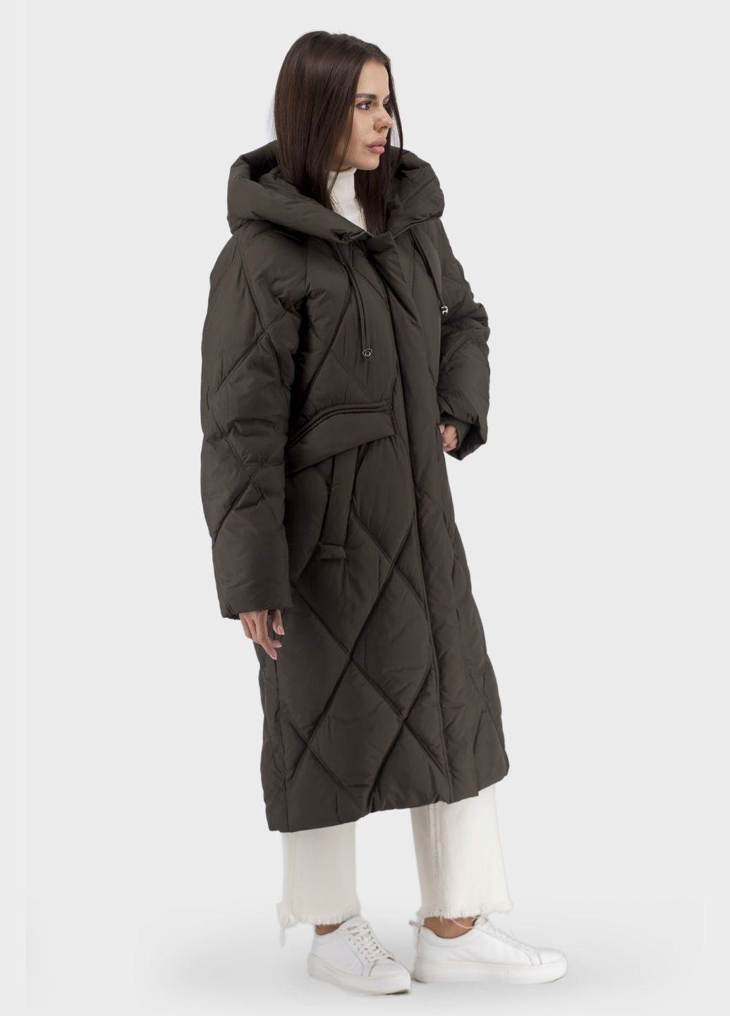 Коричневий зимній Пуховик Snow Owl