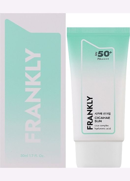 Frankly Крем успокаивающий солнцезащитный 50 мл Cicahae Sun SPF 50+ — Крем, Южная Корея (316257666)