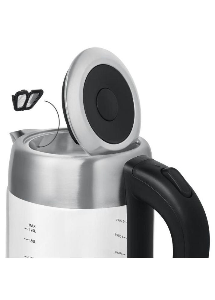 Електрочайник RKT87-SGS 1.7 л сріблястий Rotex (364835672)