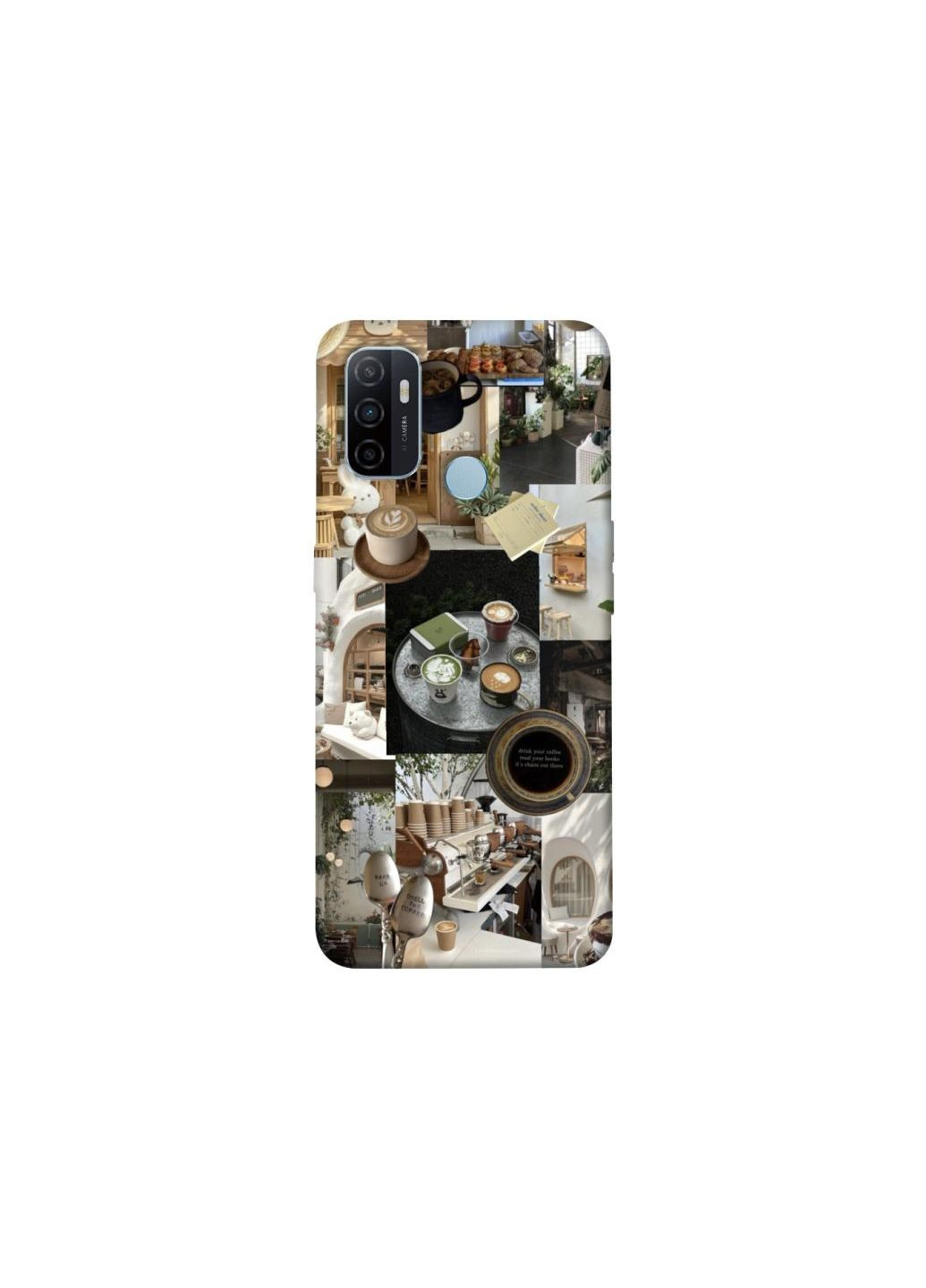 Чохол на Oppo A53 / A32 / A33 Coffee collage ver.4 Frontalka (355332588)