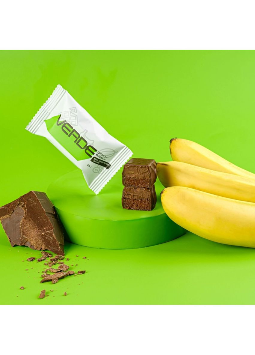 Цукерка без цукру Шоко-Банан 18 г (93502) Verde (367195523)