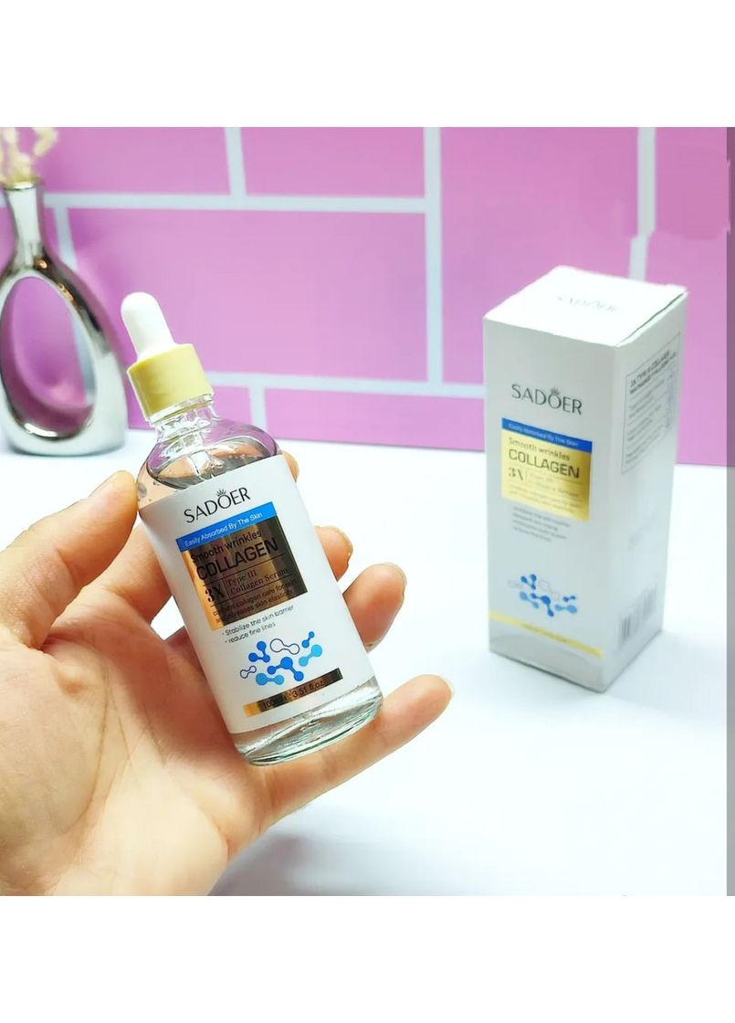 Сироватка проти зморщок Smooth Wrinkles Collagen 3X, 100 мл SADOER (366432151)