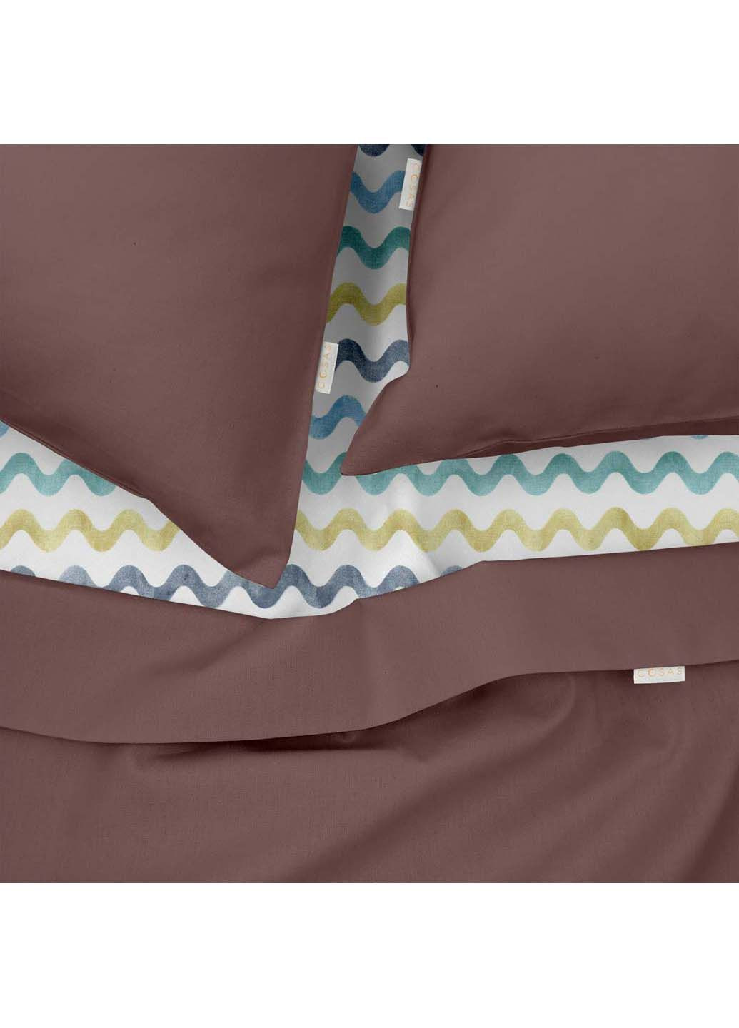 Двоспальна постіль з простирадлом на гумці Mousse CS3 180х220 см Cosas (307386461)