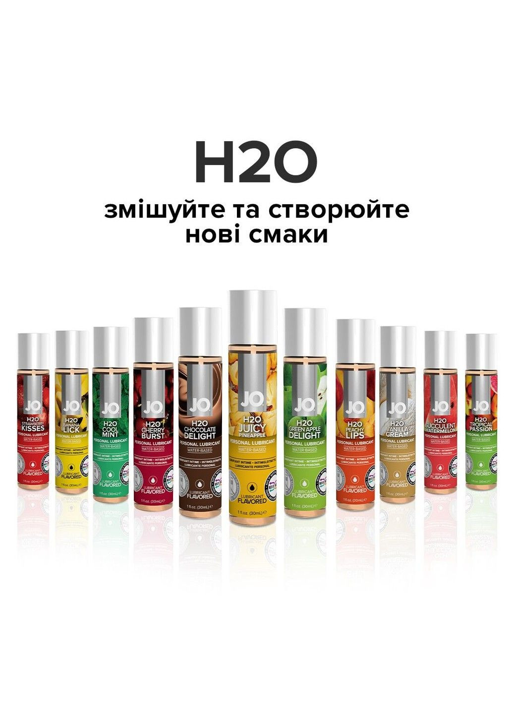 Вкусовой лубрикант H2O Сочный ананас 30мл Jo (316253277)