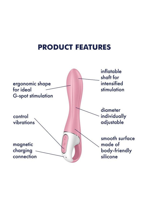 Вібратор точки G надувний Air Pump Vibrator 2 - CherryLove Satisfyer (283251385)