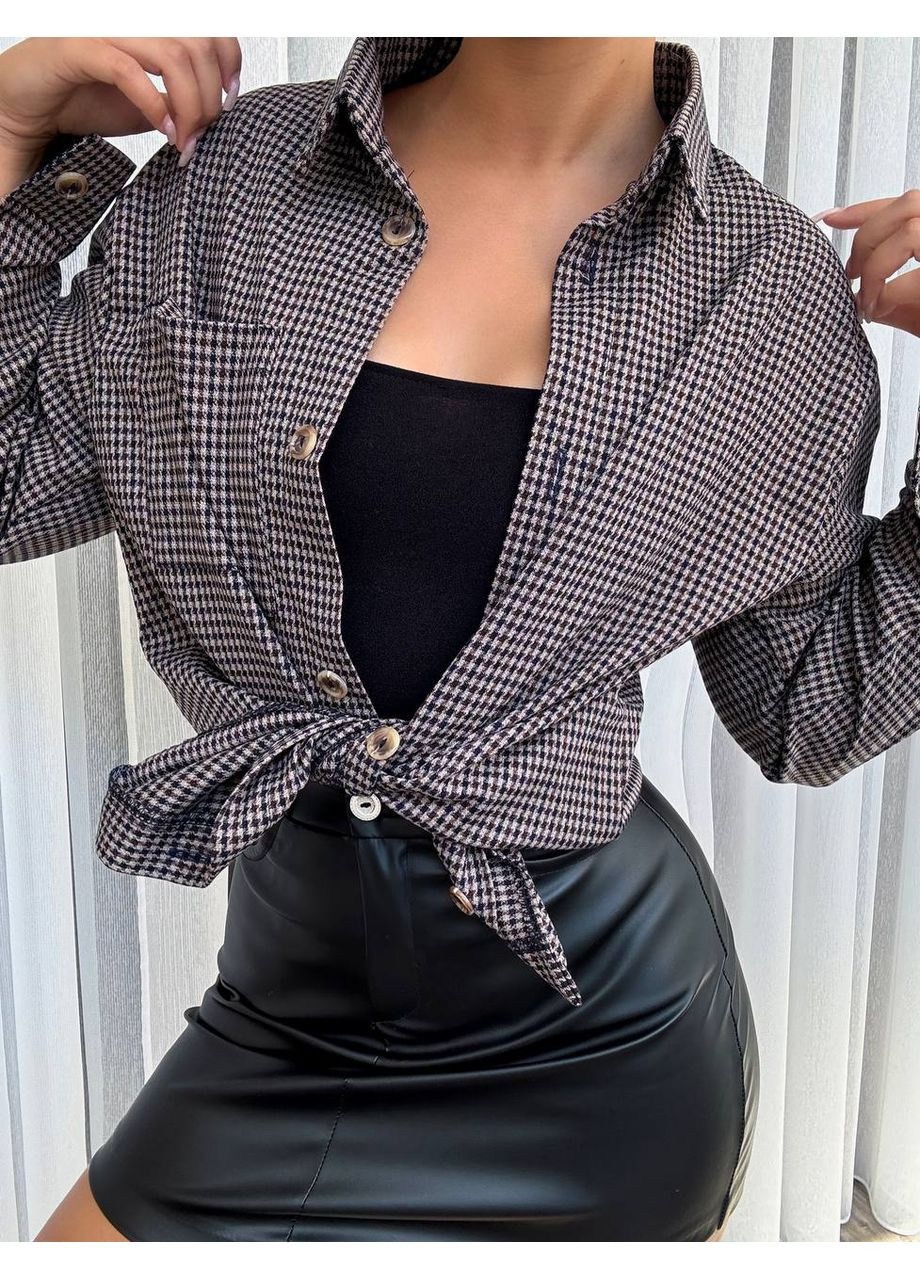 Стильна фланелева рубашка для осені ЗАМІРИ В ОПИСІ ! GD/GL Модний простір (366438282)