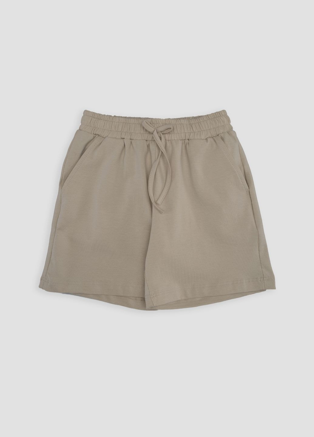 Молочный летний костюм с шортами для девочки цвет молочный cb-00242439 Miss Feriha