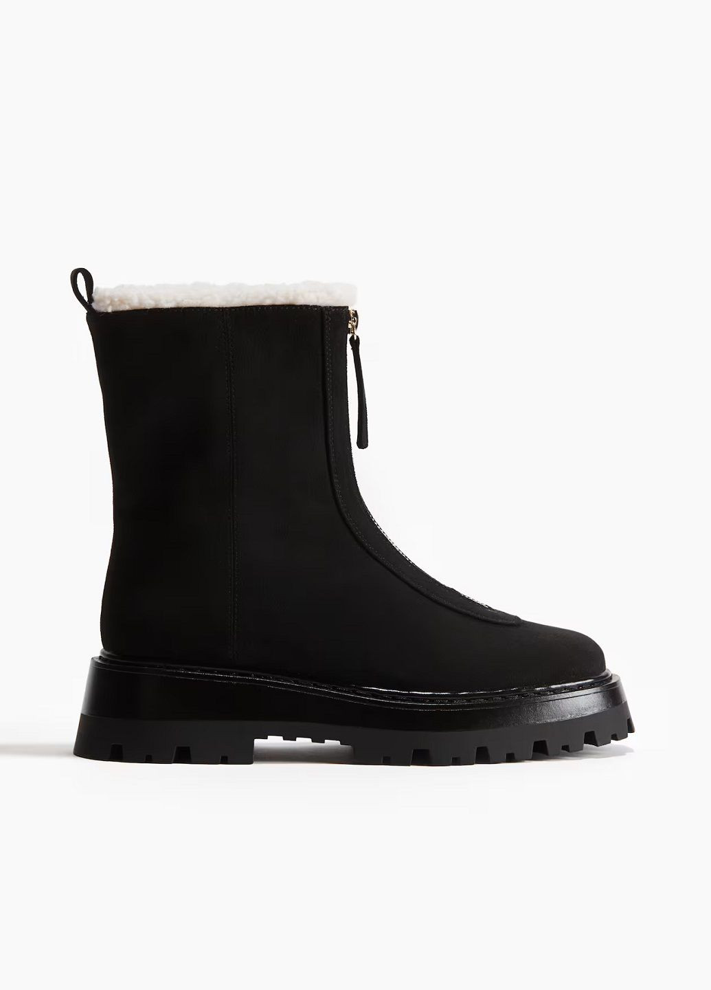 Зимние ботинки H&M из искусственной замши