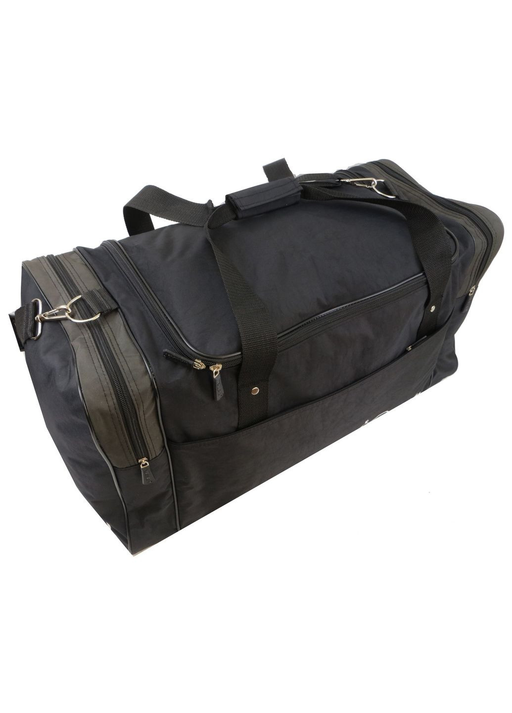 Дорожная сумка средняя 437-7 62L Черная со вставками хаки Wallaby (297643071)