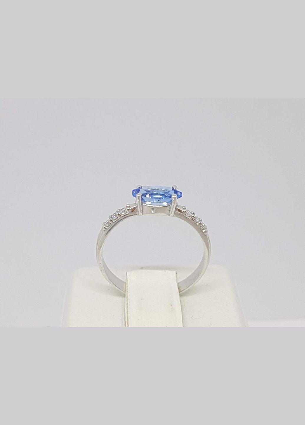 Срібне кільце Момент з кварцом tanzanite і фіанітами. 1309/1Р-QTANZ AGNI (327416557)