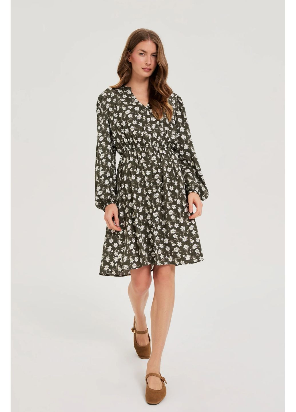 Оливкова сукня Moodo