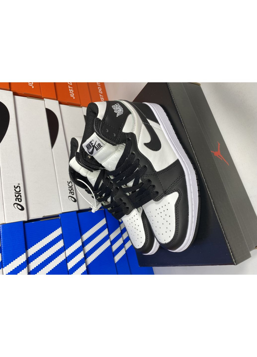 КРОСІВКИ ЖІНОЧІ NIKE JORDAN 1 HIGH BLACK НАЙК АІР ДЖОРДАН No Brand чорні демісезони (367176023)