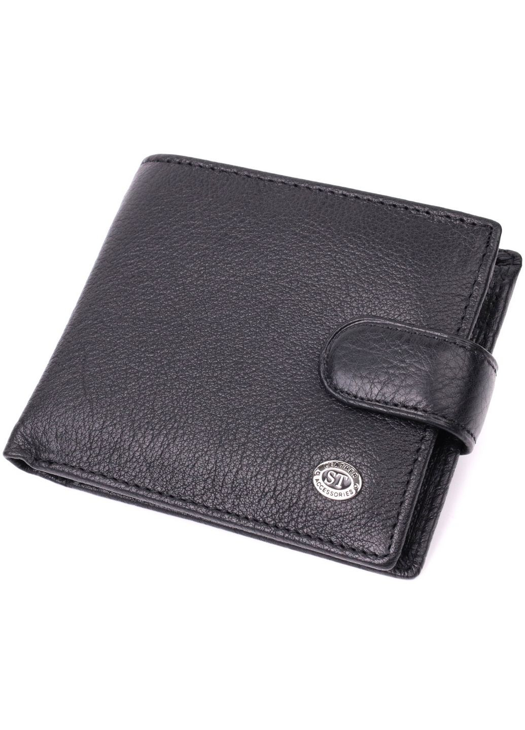Чоловічий шкіряний гаманець 11,5х9,5х1,5 см st leather (288046835)