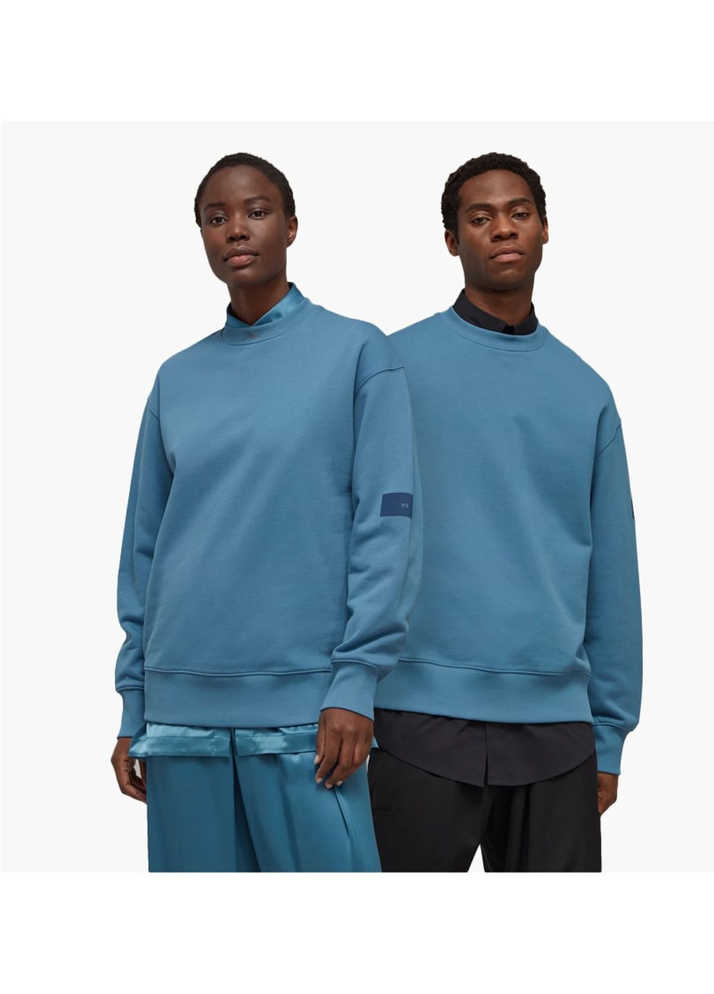Свитшот унисекс Y-3 Organic Cotton Terry Crew Sweater Blue IB4799 adidas (364838220)