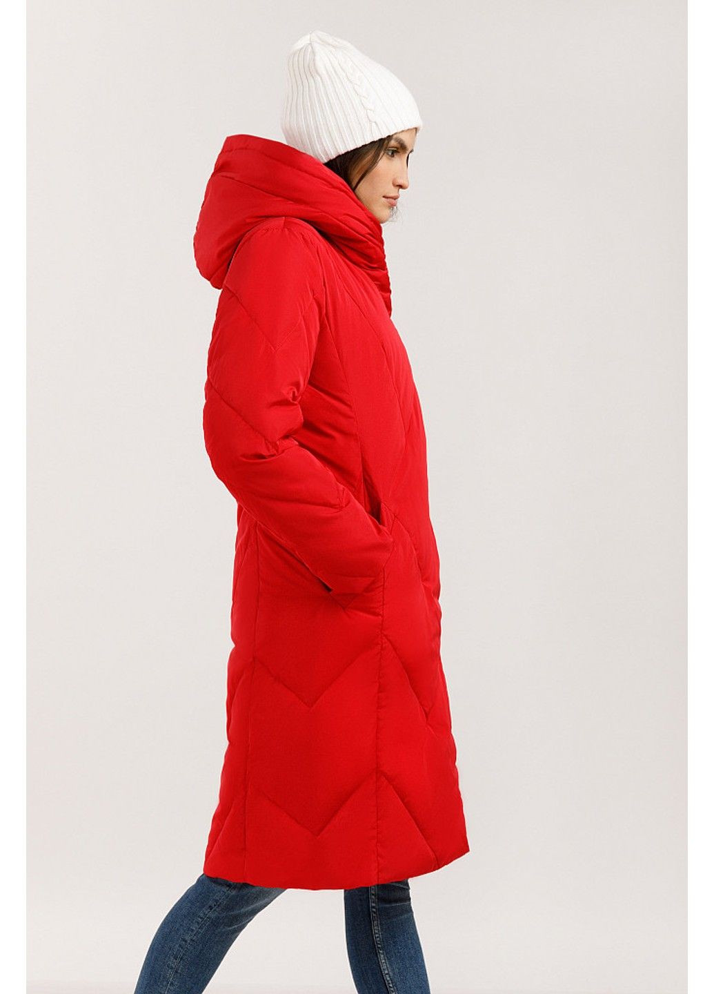 Червоний зимній Пуховик Finn Flare