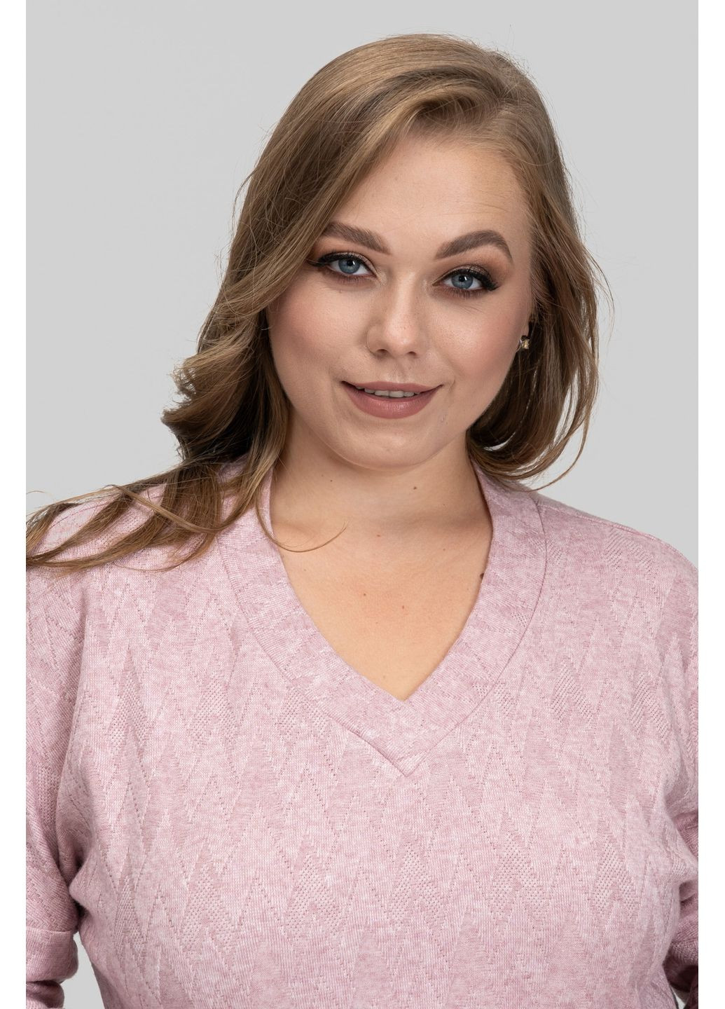 Розовый демисезонный женский свитер из ангоры мелисса all posa (ap102600p) A'll Posa