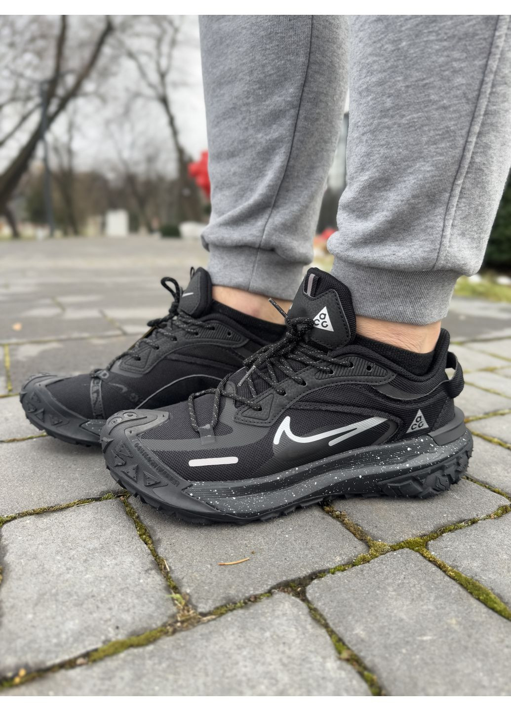 КРОССОВКИ ЖЕНСКИЕ NIKE ACG MOUNTH FLY 2 LOW BLACK НАЙК АСЖ МАУНС ФЛАЙ No Brand чёрные демисезоны (367176017)
