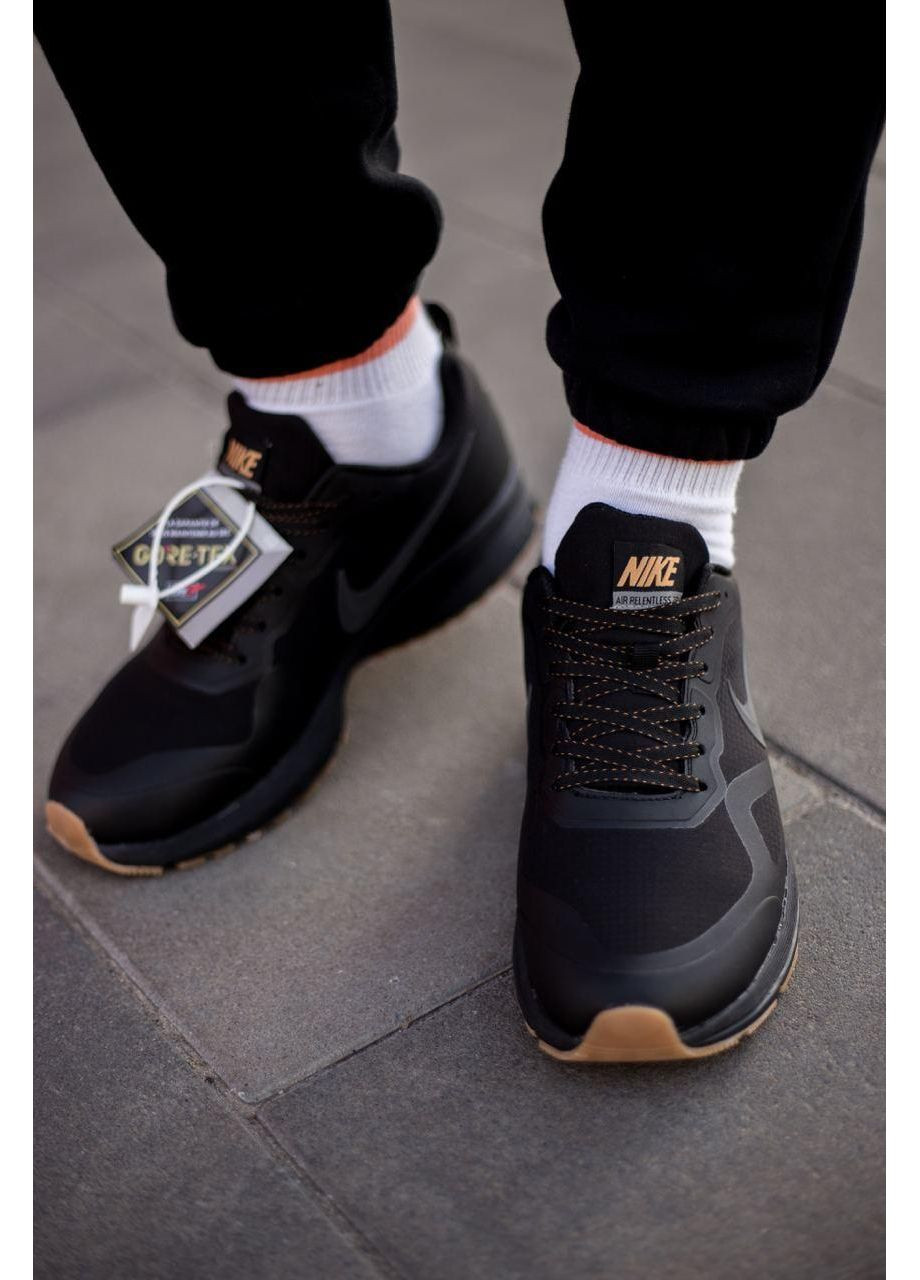 КРОССОВКИ ЖЕНСКИЕ NIKE ZOOM AIR RELENTLESS 26 BLACK BEIGE НАЙК АИР ЗУМ No Brand чёрные демисезоны (367171912)