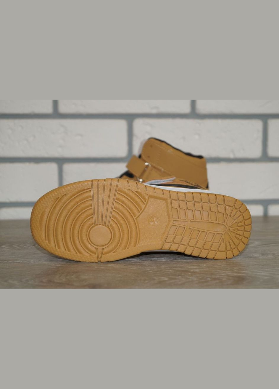 Хайтопи демісезонні дитячі / Черевики демісезонні дитячі коричневі BBT fashion kids (306429266)