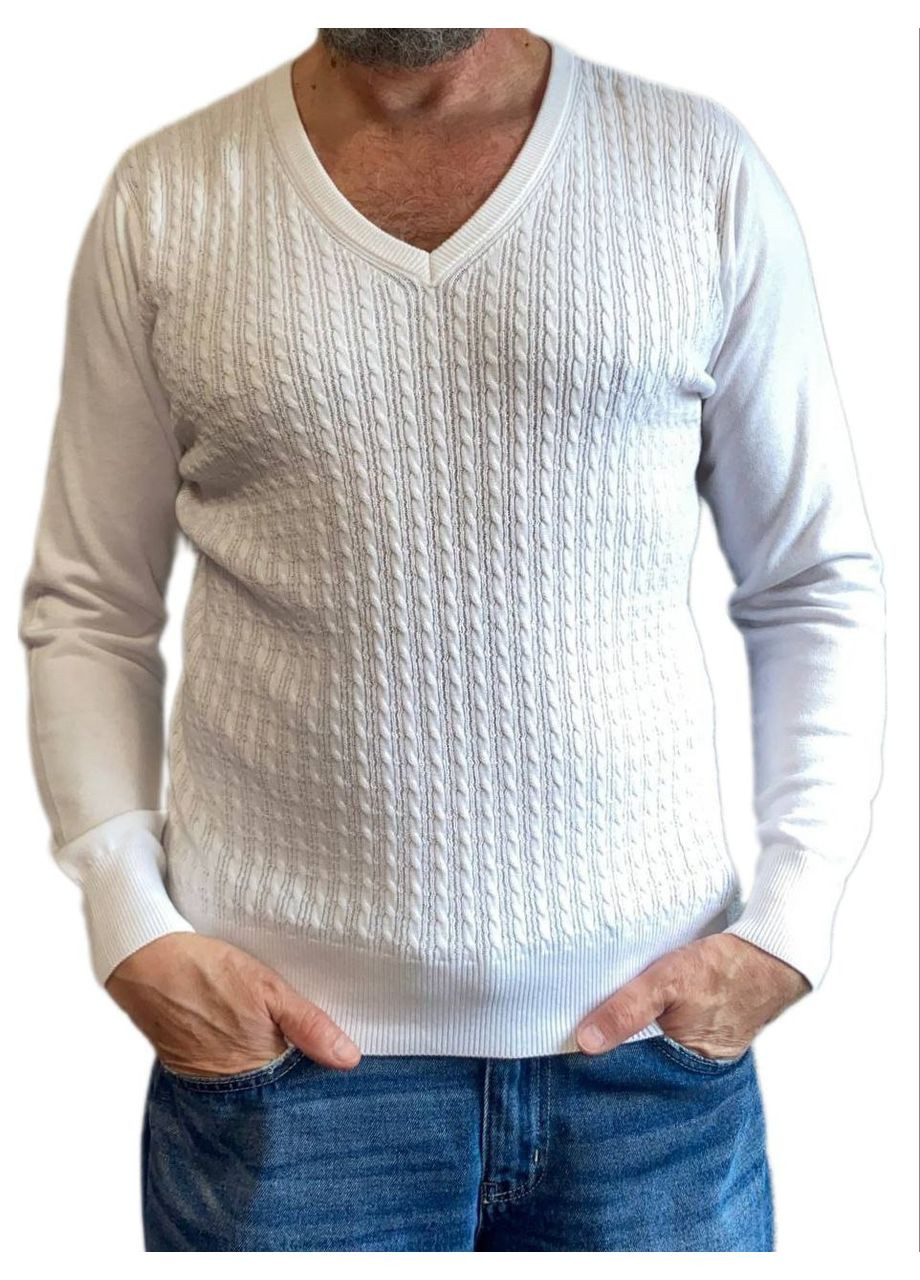 Белый демисезонный свитер Fashion Club