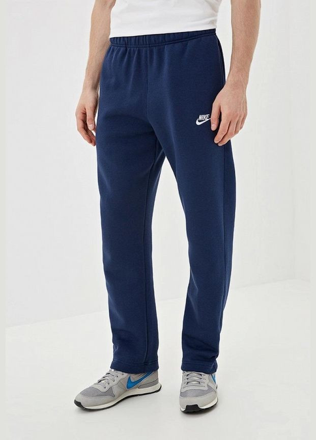 Чоловічі прямі штани великих розмірів батал темно-синій трикотарні розміри ( 64) BP (319852963)