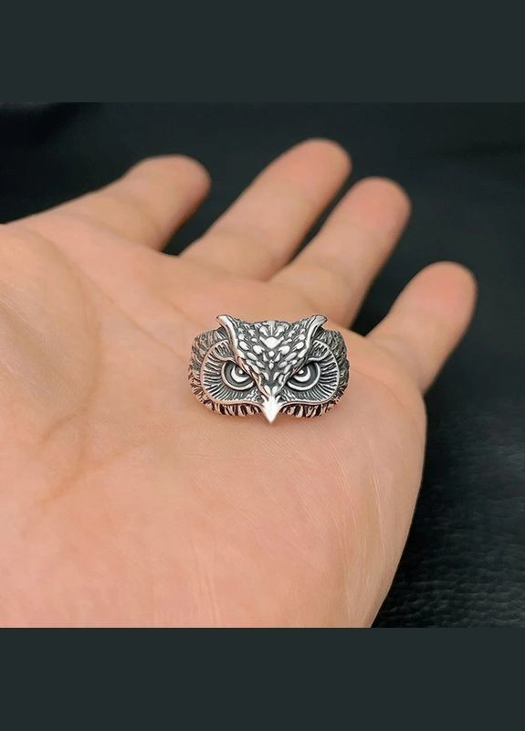 Модное кольцо в виде Совы с серебристыми глазами, кольцо мудрости, размер регулируемый Fashion Jewelry (289844155)