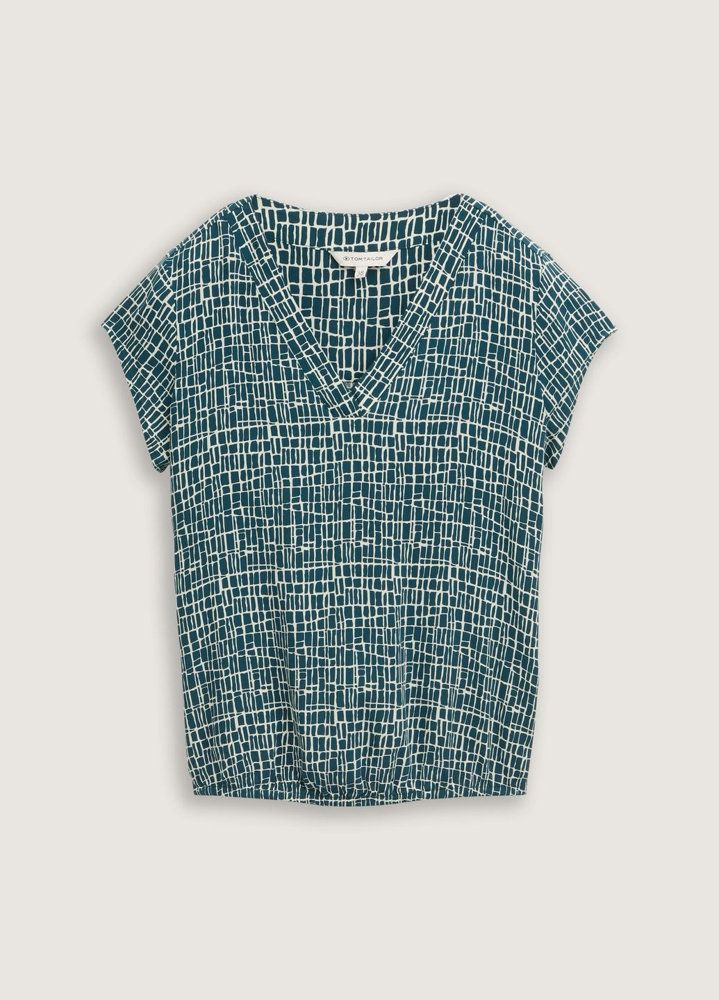 Зелёная блуза Tom Tailor