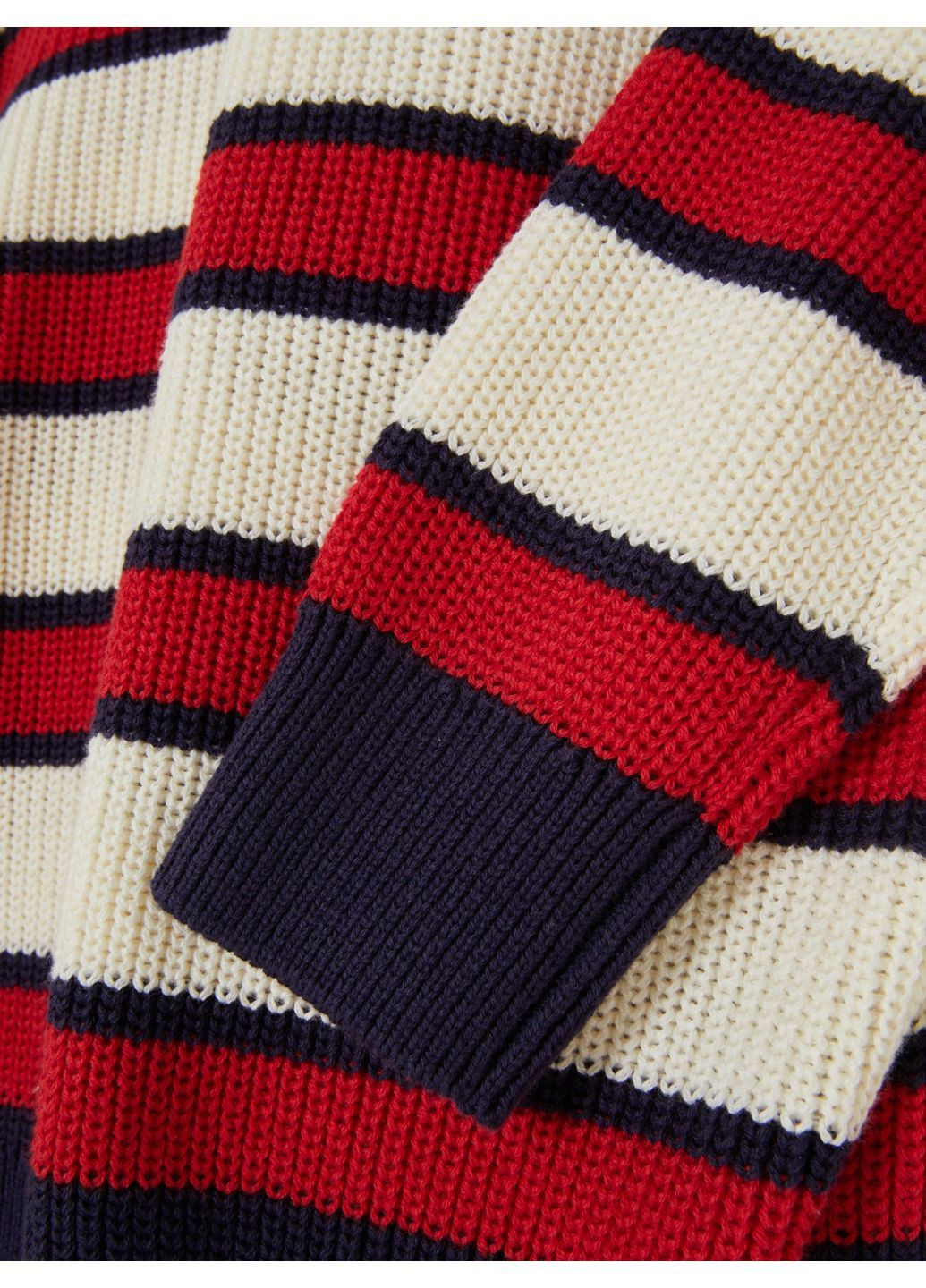 Молочный джемпер демисезон,молочный в синюю полоску, Primark