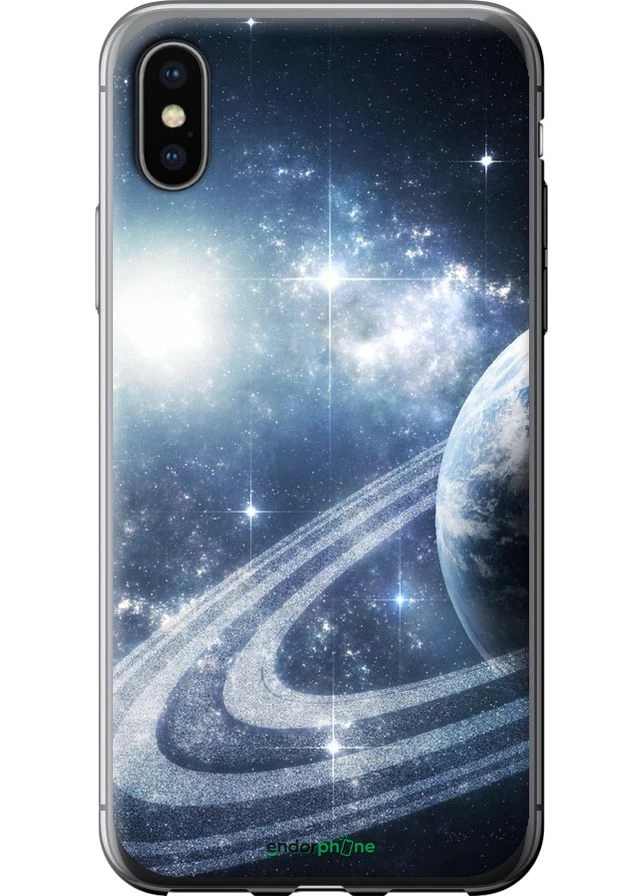 Чехол на iPhone X Кольца Сатурна "173t-1050-70447" Endorphone (375401799)