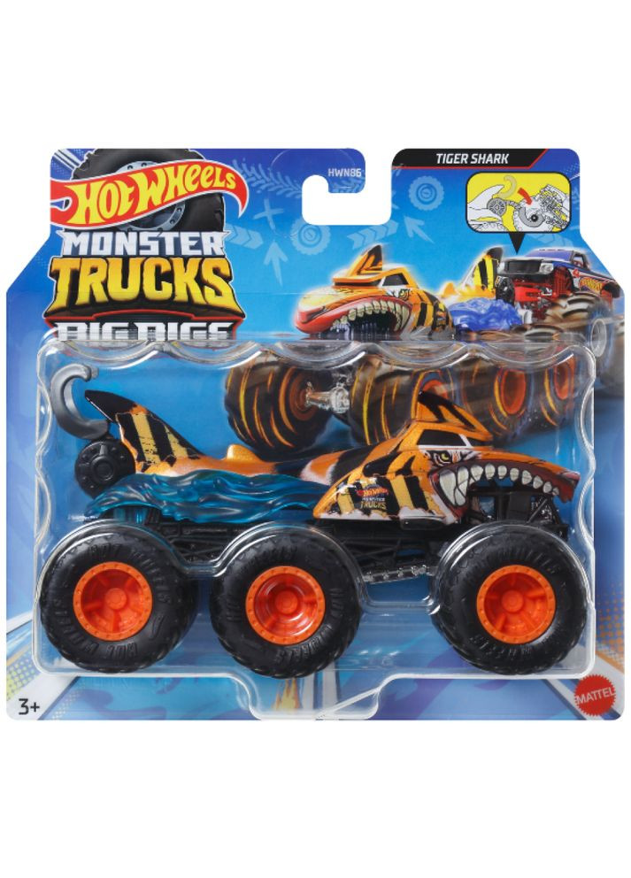 Машинка-позашляховик Monster Trucks Tiger Shark HWN86-88 Hot Wheels (322035877)