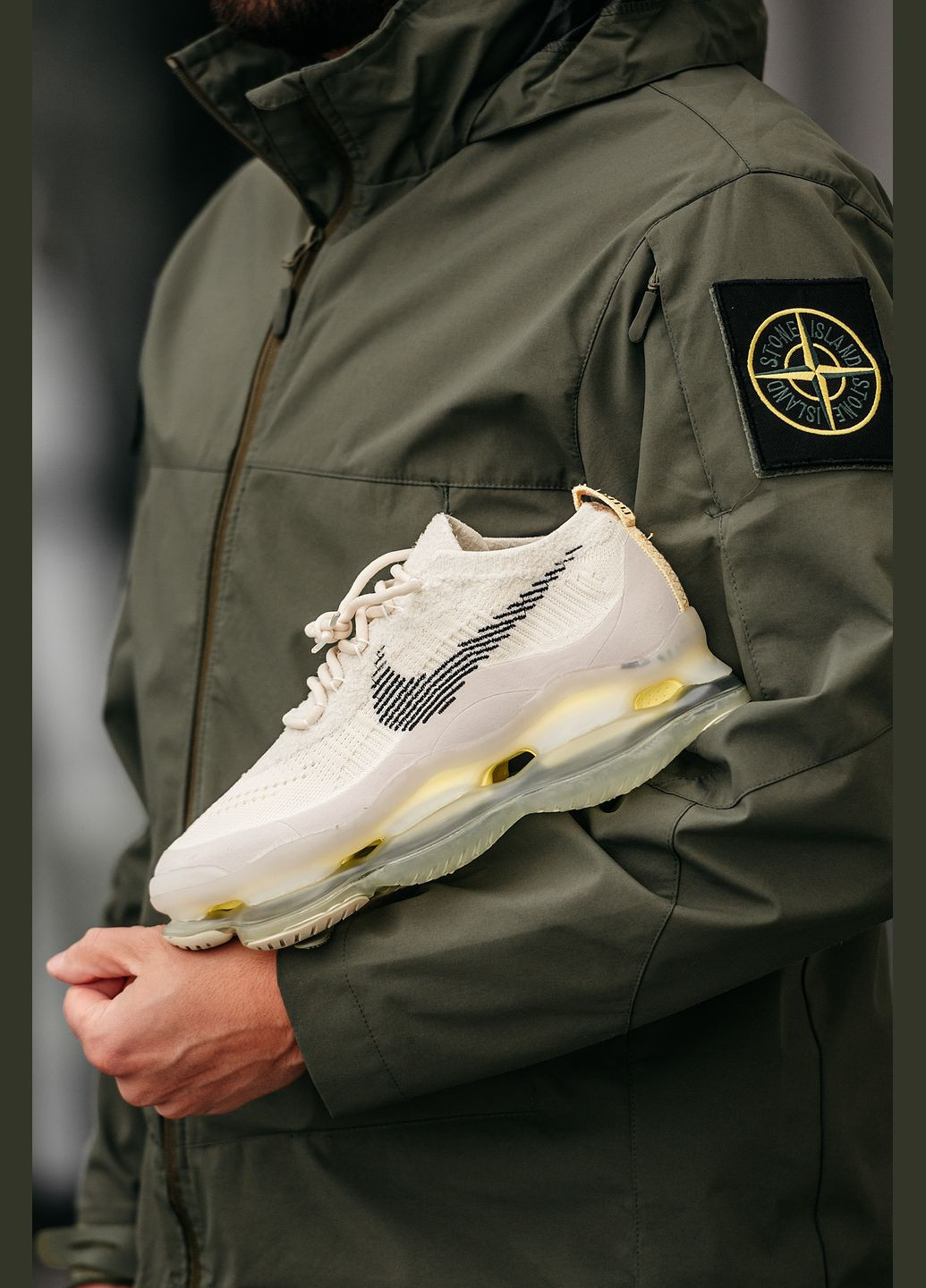 Бежеві Осінні кросівки чоловічі і жіночі nike air max scorpion fk beige | найк аір макс скорпіон фк бежевий No Brand