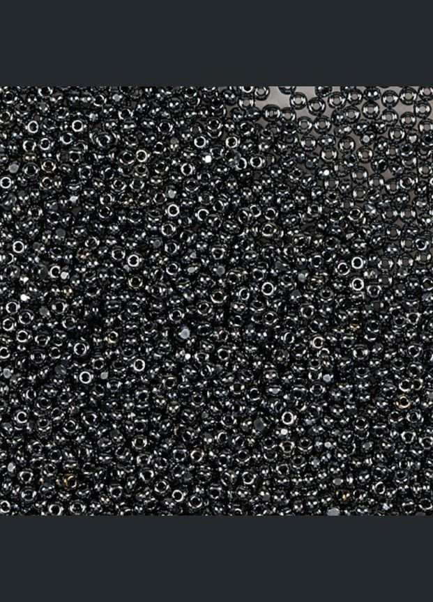 Бисер чешский Preciosa 49102, керамический металлик, мокрый асфальт (10 г) No Brand (340485814)
