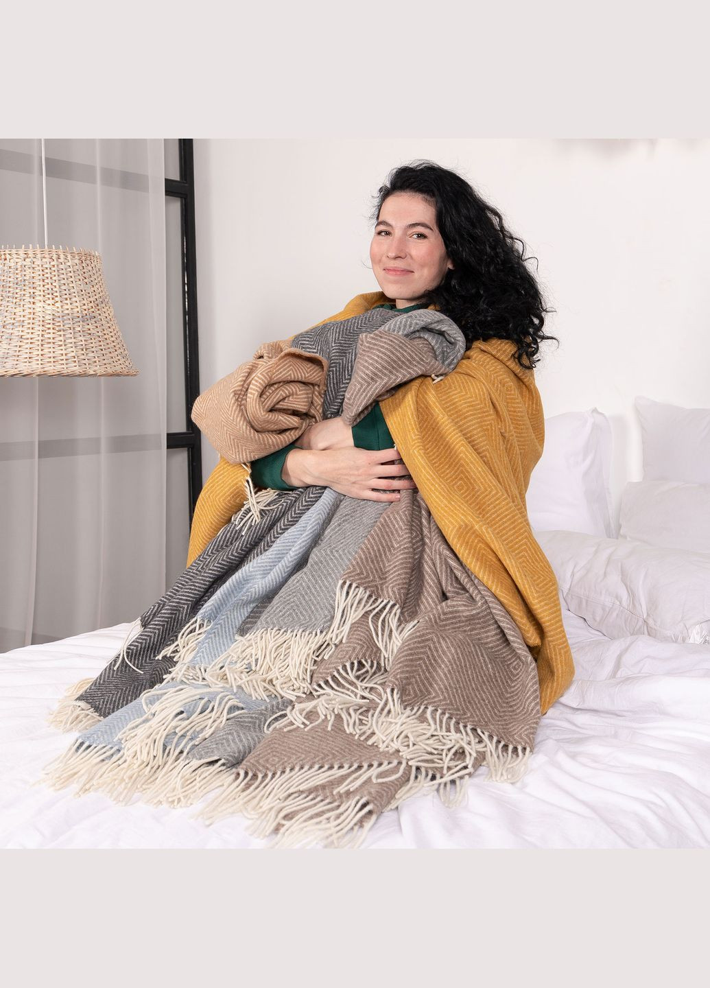 Плед Мериносовый РОМБ 140x200 см Love You 4458 (315690706)