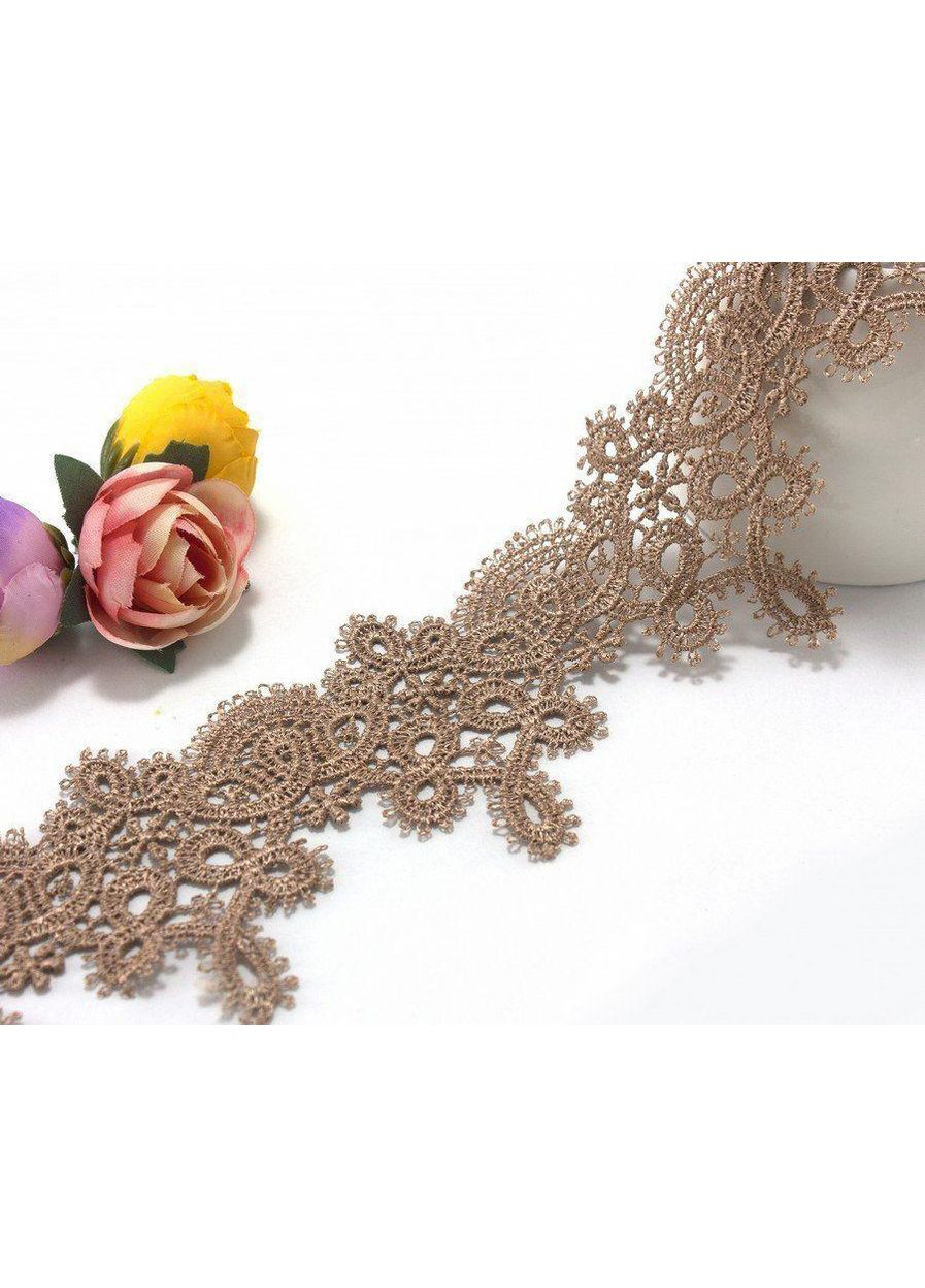 (1 метр) Мереживо макраме 6 см "Феліція" колір - капучіно Plus-plus (352750083)