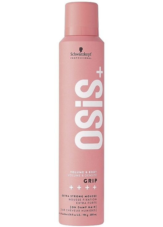 Мус для волосся сильної фіксації Osis+ 4 Grip Volume Extreme Hold Mousse 200ml (283013-26468753) Schwarzkopf Professional (368613555)