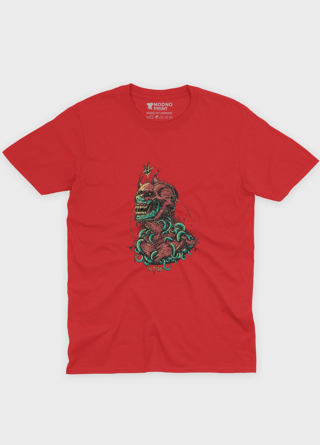 Червона демісезонна футболка для дівчинки з принтом супергероя - флеш (ts001-1-sre-006-010-001-g) Modno