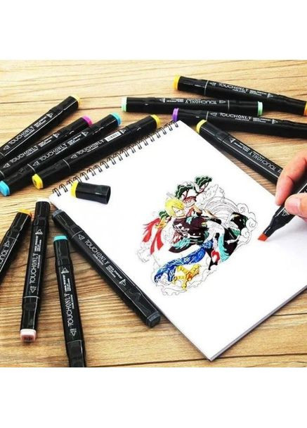 Набор скретч маркеров для рисования 24 шт скетч-маркеры для рисования No Brand (353491898)