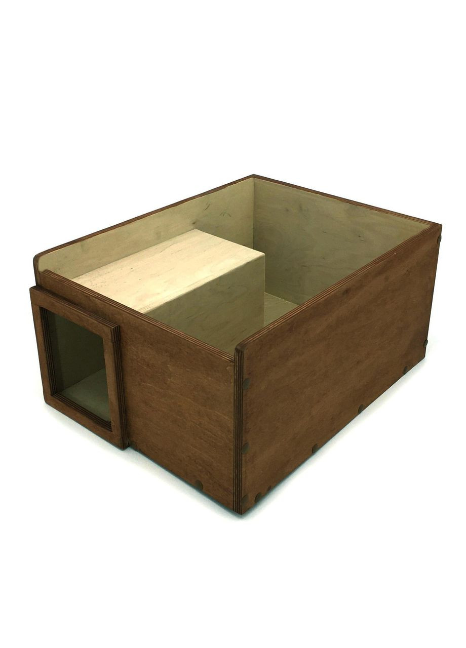 Домик для ёжиков из дерева Герри капучино (ДДЕ-001609) No Brand (328605709)