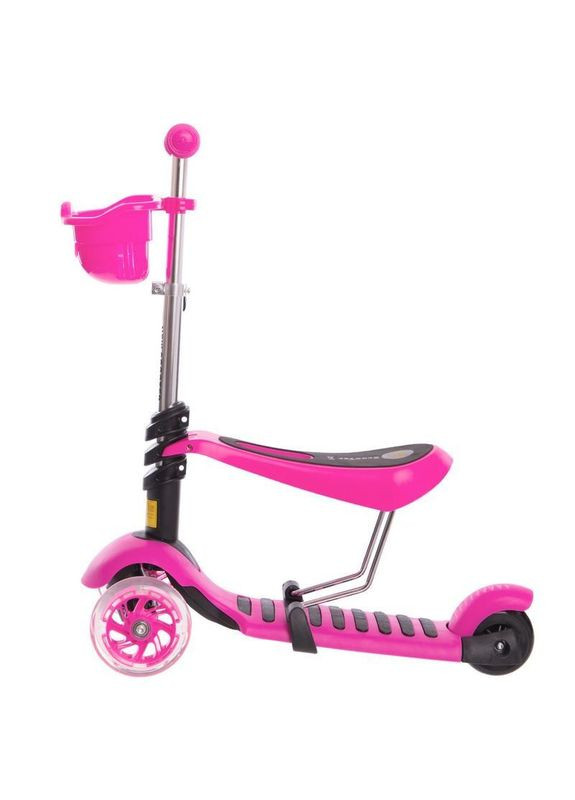 Самокат триколісний дитячий 3 в 1 Micro Mini C-0332 Малиновий SP-Sport (342106375)