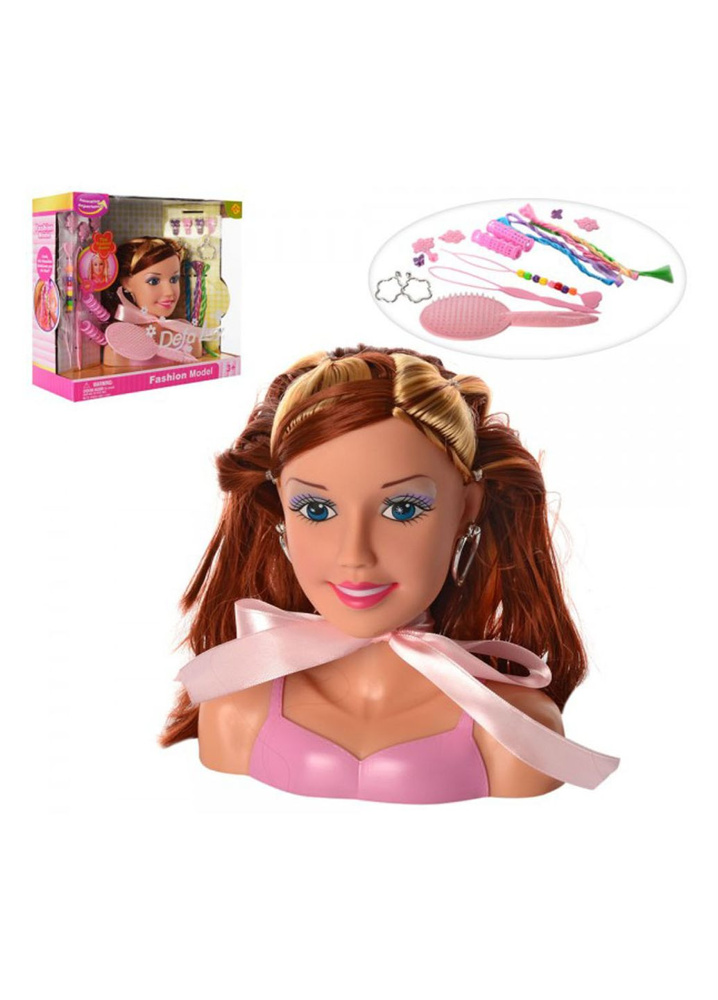 Лялька "Голова для зачісок" колір різнокольоровий CB-00172397 Defa (319084556)