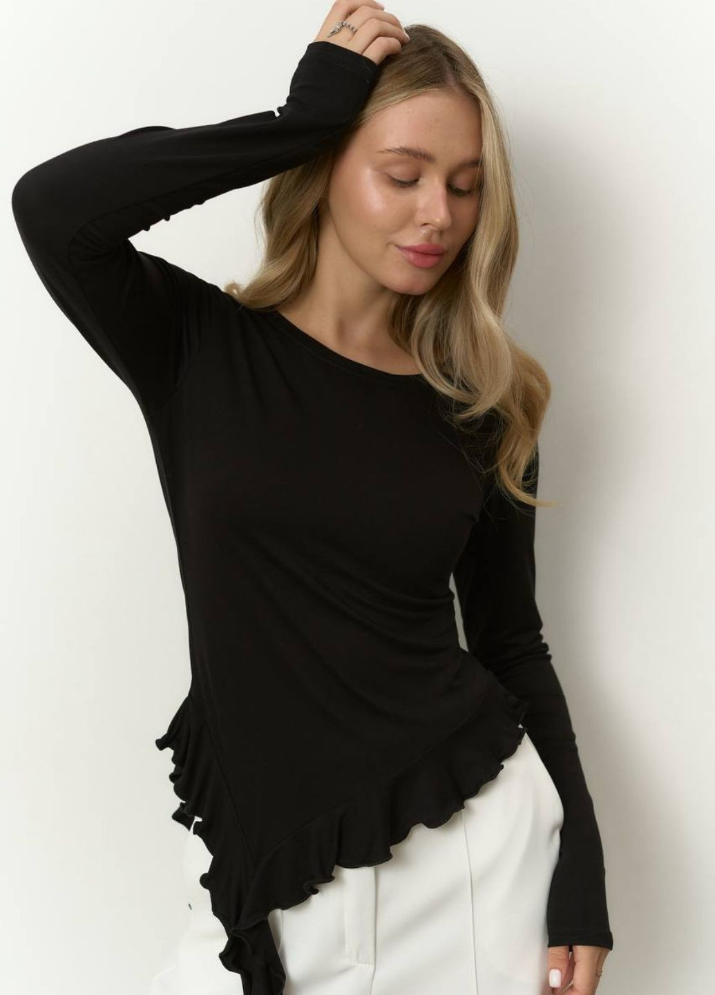 Лонгслів з рюшами Tik-Tak (364957561)