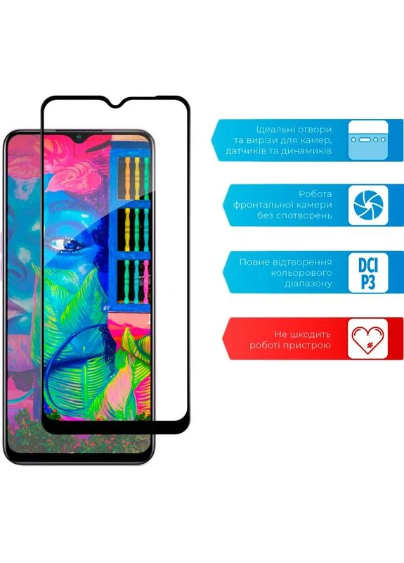 Захисне скло Full Glue для Oppo A58 Black (1283126565144) ACCLAB (323087636)