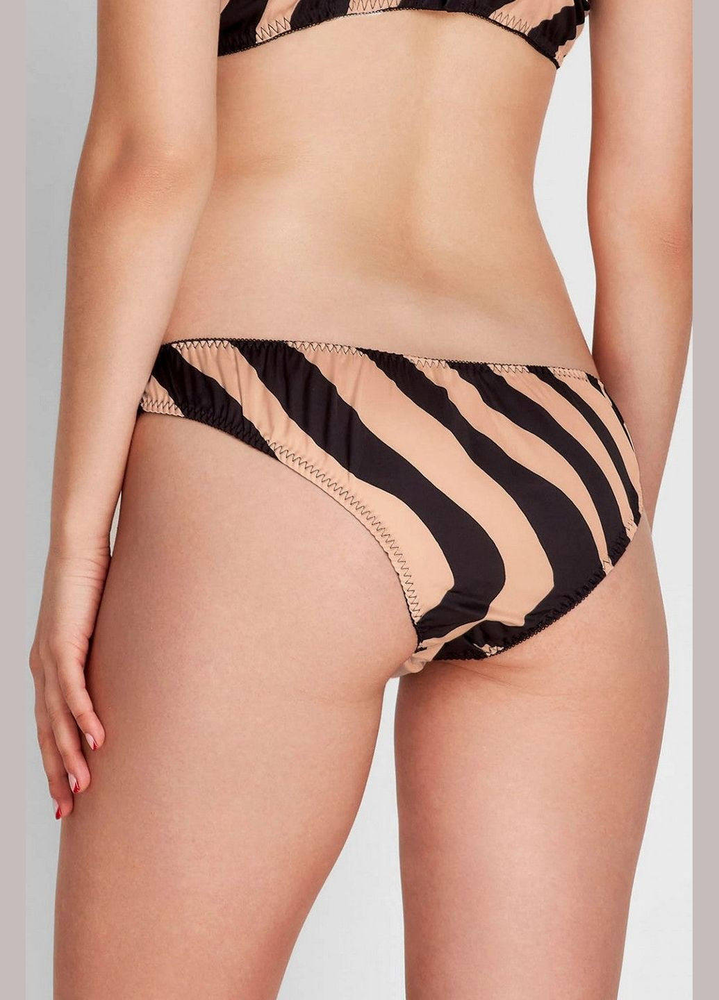 Трусики слип из шелка Anabel Arto 8166-30 black/beige (323134604)