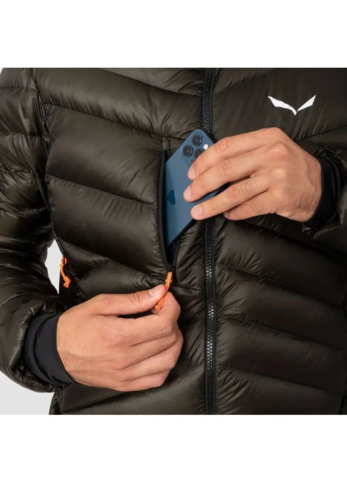 Черная демисезонная куртка ortles medium 3 rds down jacket men 50/ black Salewa