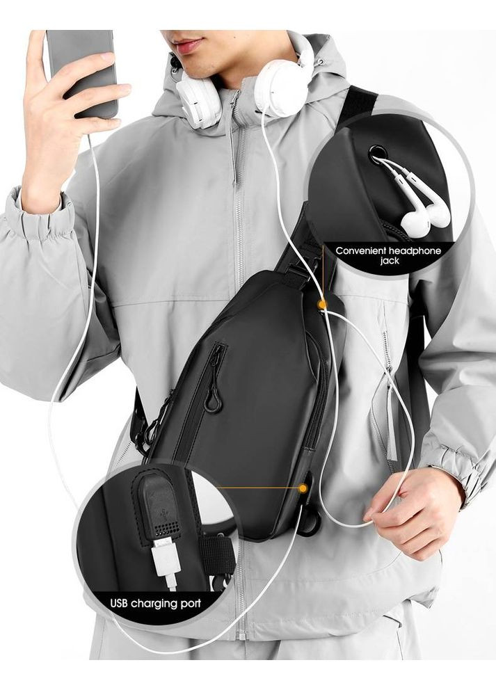 Сумка через плече 442 Сіра Savvy (373297150)