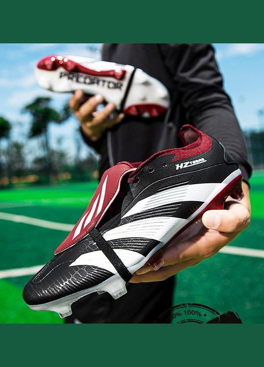 Черные футбольные бутсы No Brand без шнурков