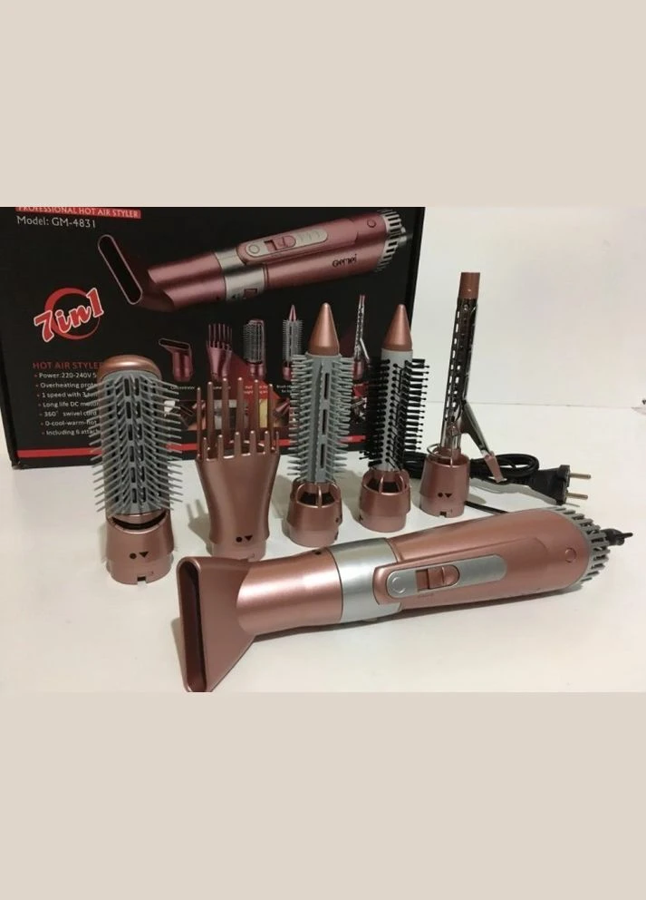 Професійний фен для сушіння волосся 7 в 1 GM-4831 Gemei (387075884)