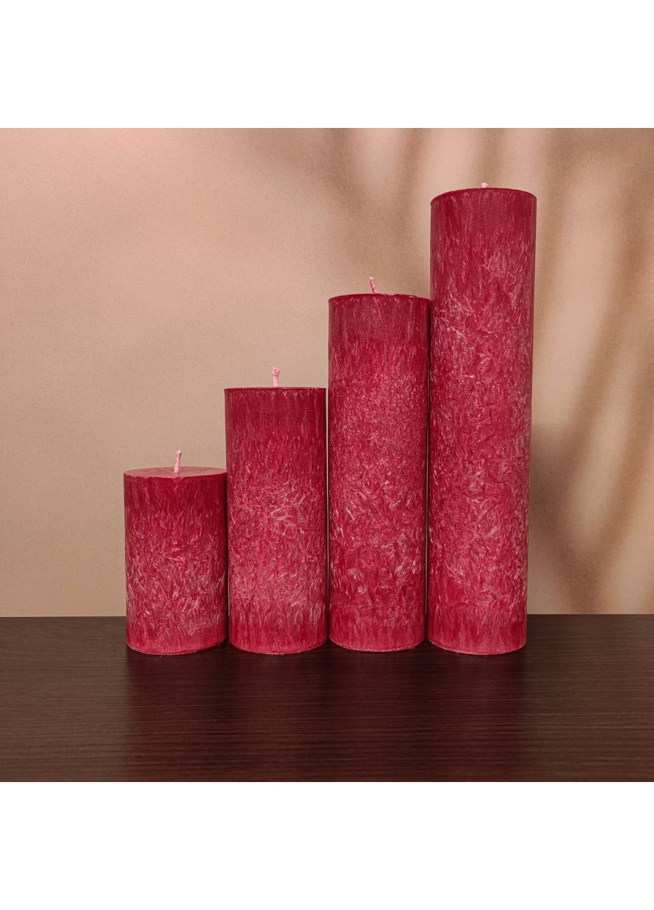 Червоні свічки з пальмового воску Liliya Flowers (366026755)