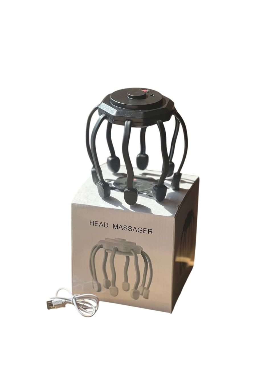Масажер голови KS-545 з USB зарядкою, три режими масажу, для розслаблення та сну No Brand (361259240)